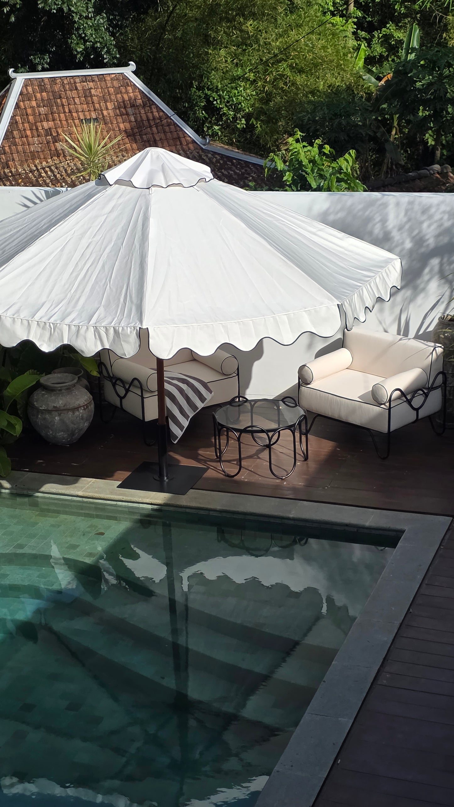 13' Octagonal Timber Umbrella with Valances