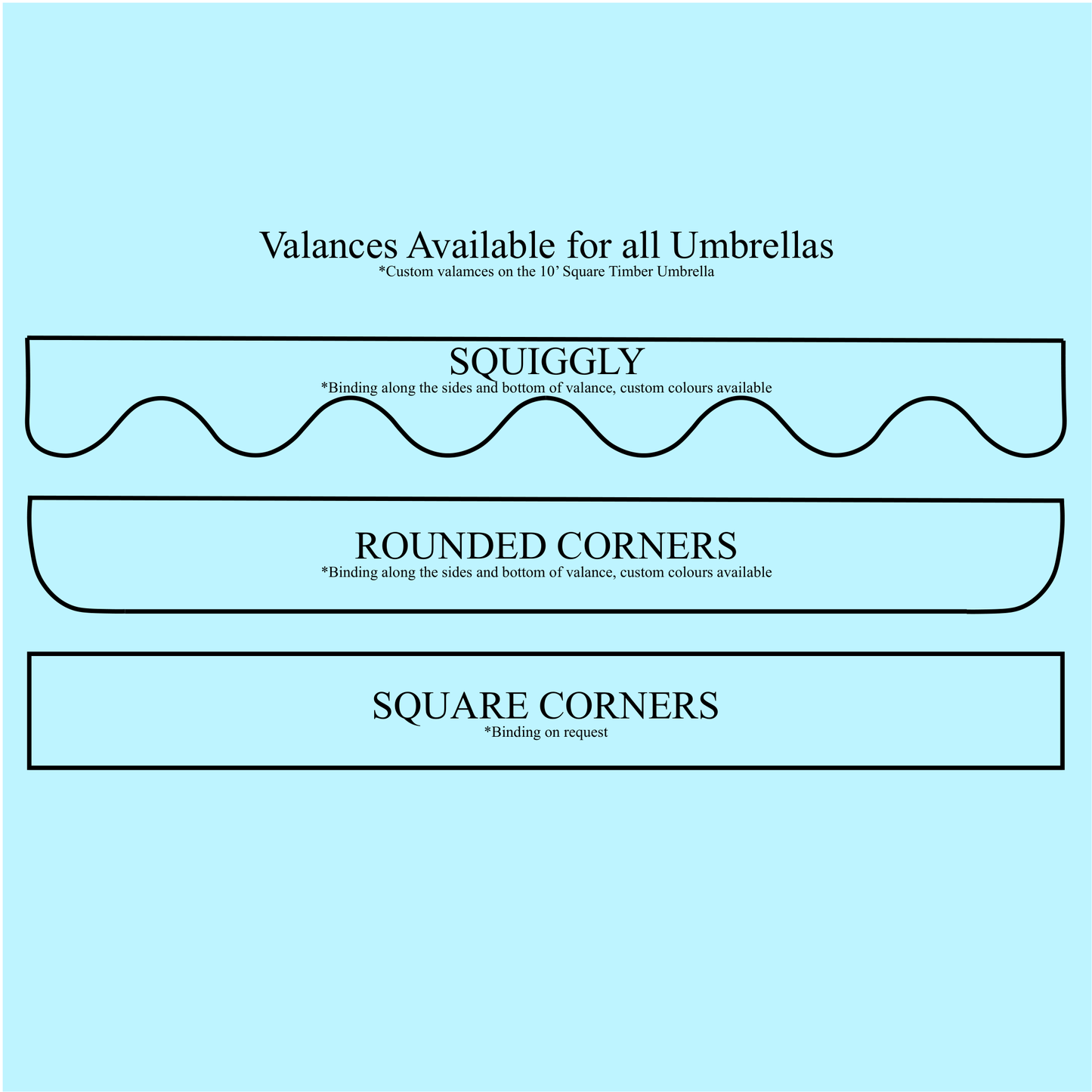 10' Hexagonal Timber Umbrella with Valances