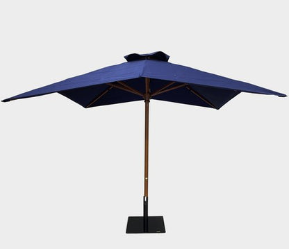 10' Square Timber Umbrella with Valances