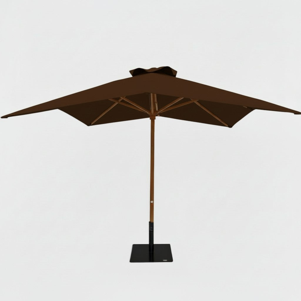 10' Square Timber Umbrella