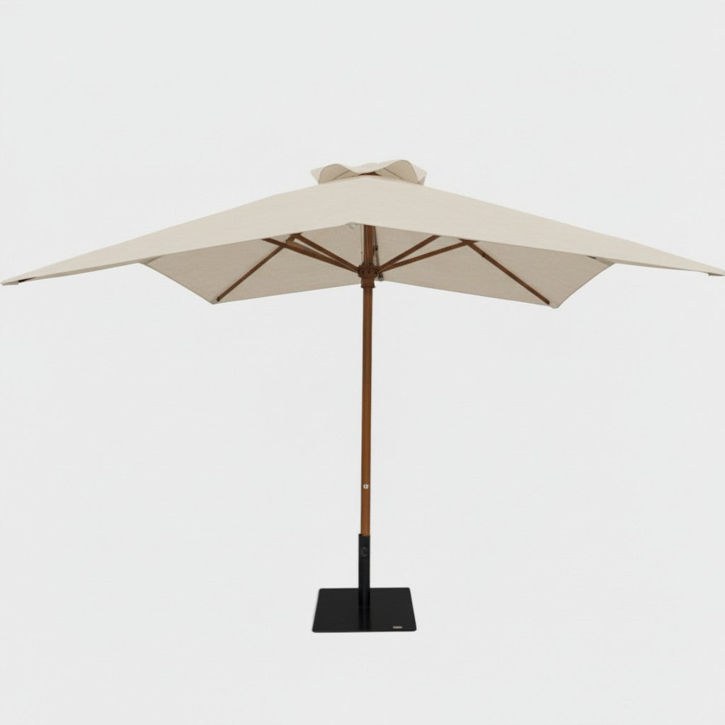 10' Square Timber Umbrella