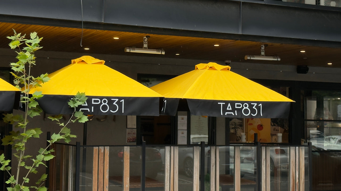 2m Square Aluminium Umbrella with Valances