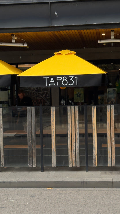 2m Square Aluminium Umbrella with Valances