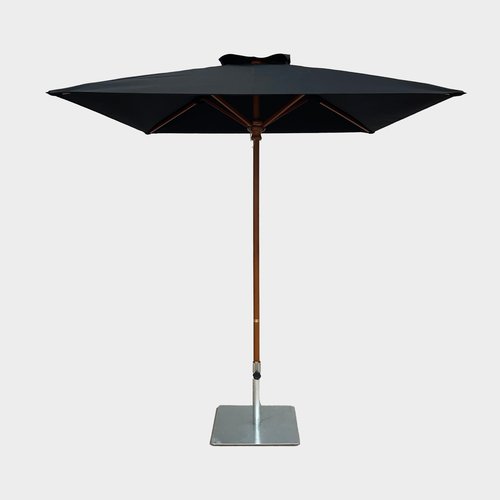 7' Square Timber Umbrella with Valances