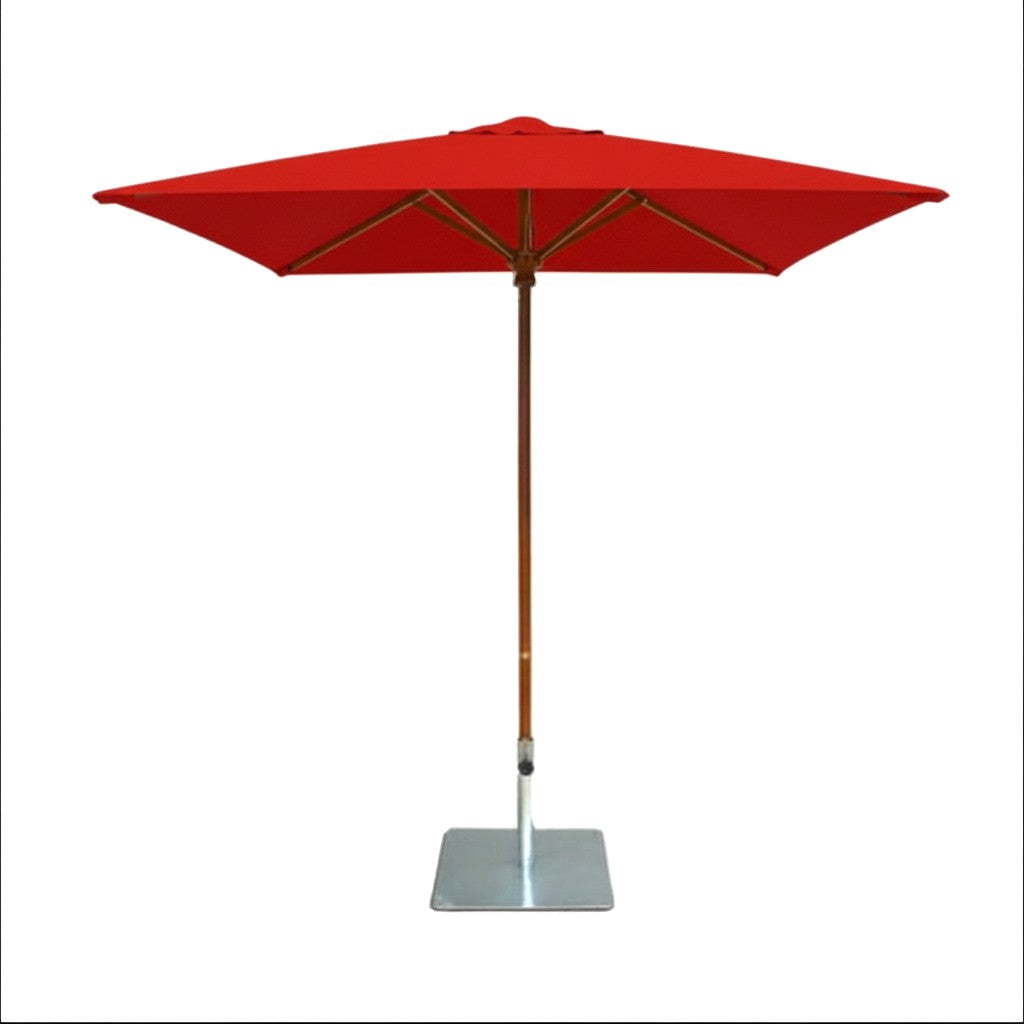 7' Square Timber Umbrella