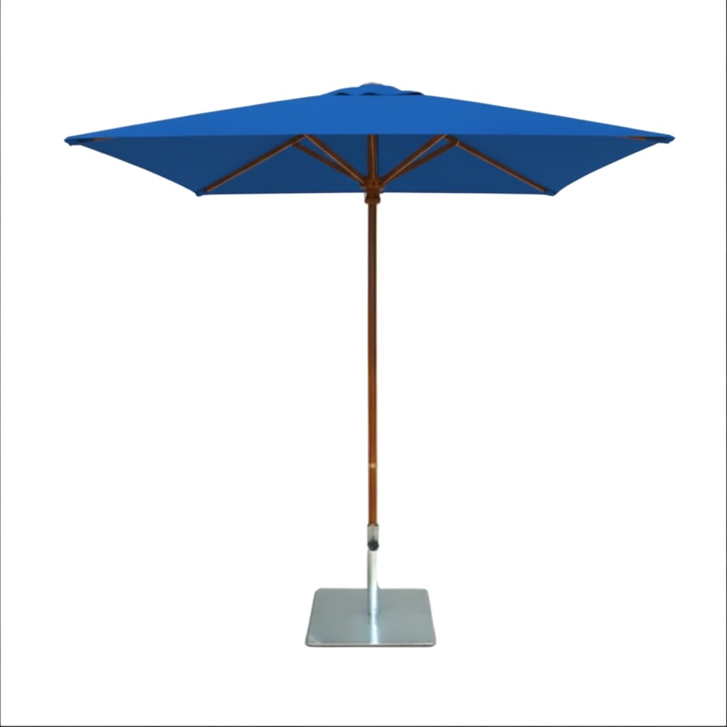 7' Square Timber Umbrella