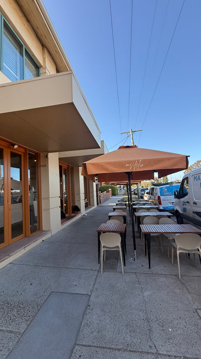 2m Square Aluminium Umbrella with Valances