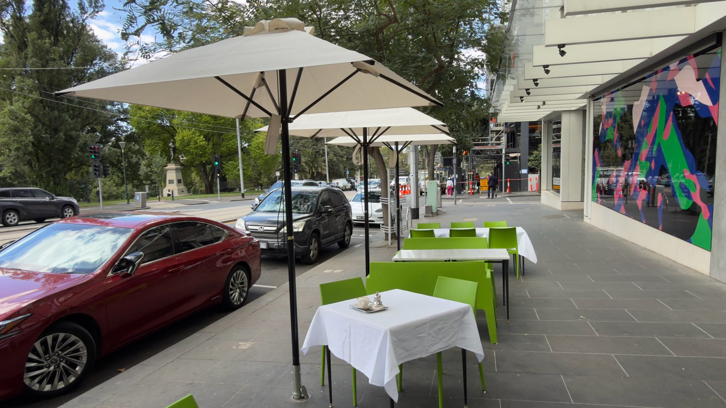 2m Square Aluminium Umbrella