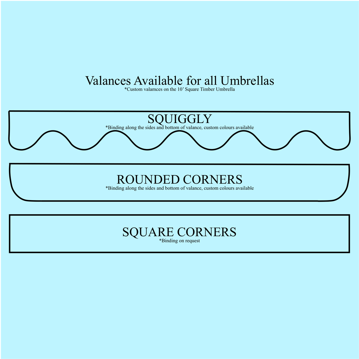 10' Hexagonal Timber Umbrella with Valances