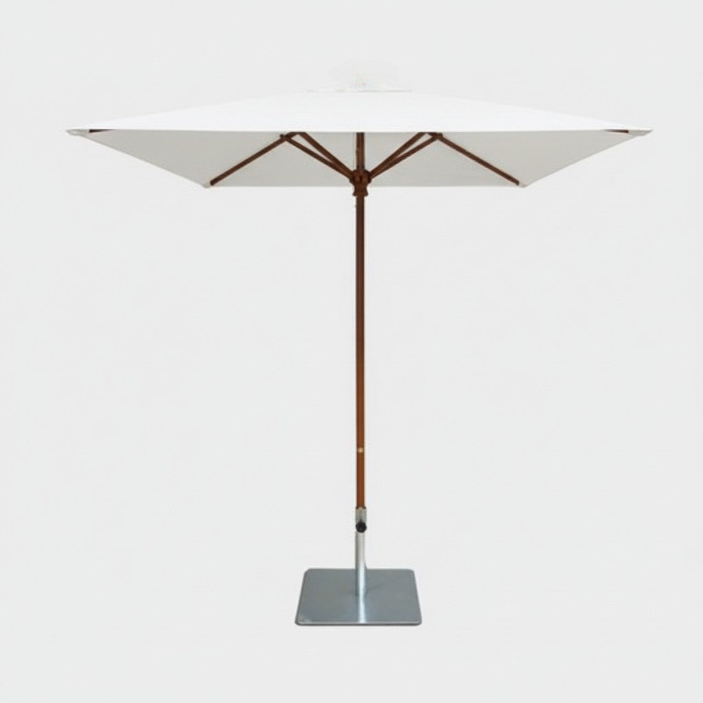 7' Square Timber Umbrella