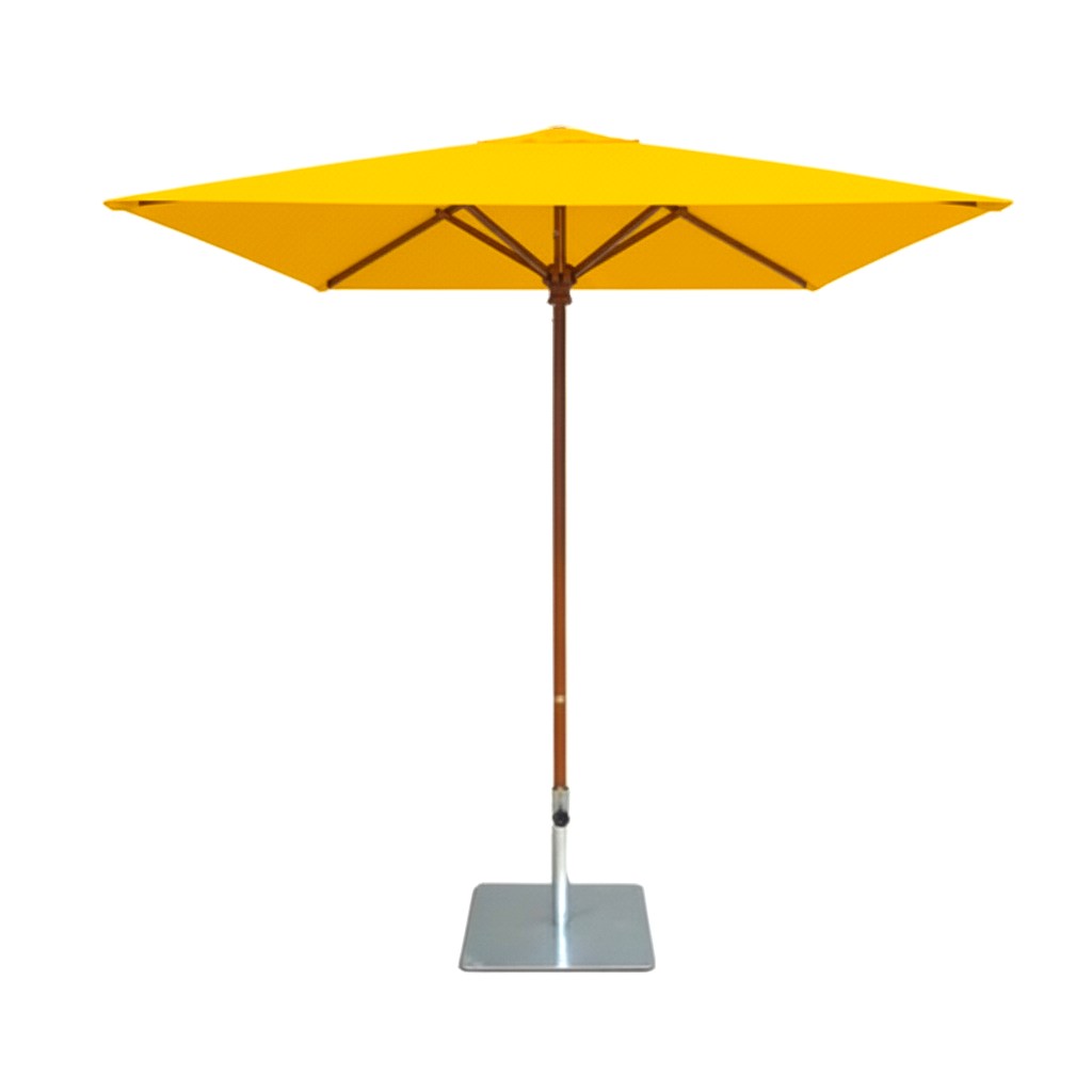 7' Square Timber Umbrella
