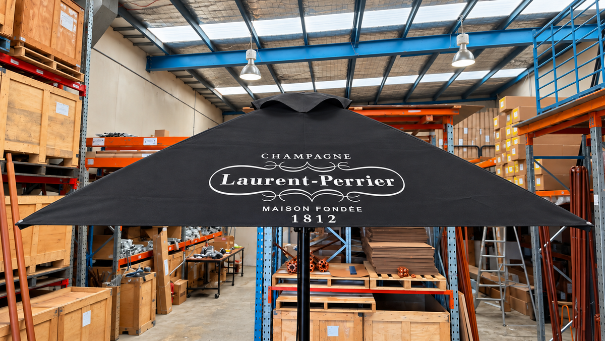 Laurent-Perrier · Branded canopy