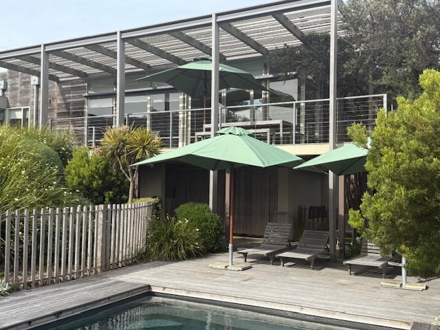 10ft Square Jade Timber Umbrellas – Poolside