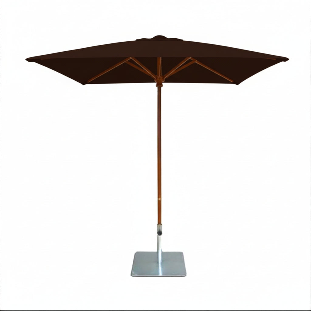 7' Square Timber Umbrella